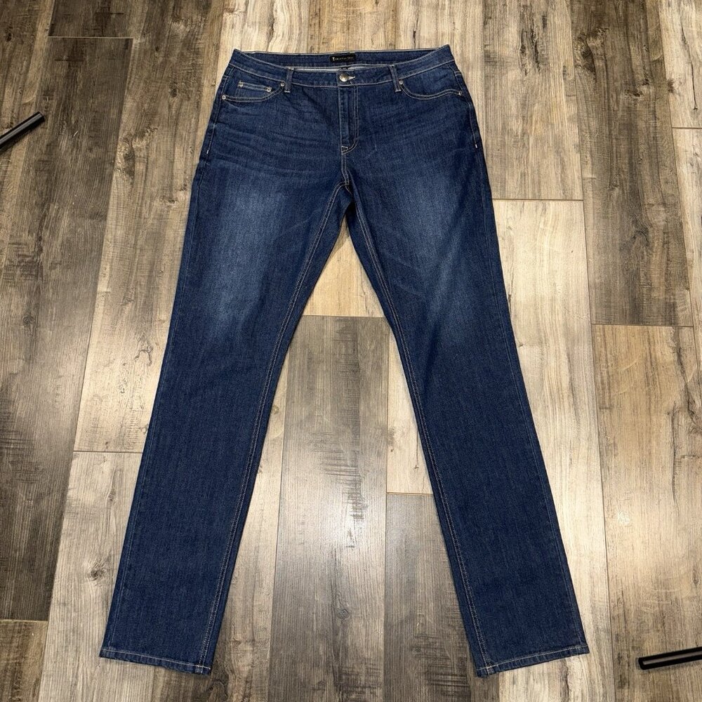 American Tall Men's 38x38 Jeans Carmen Tapered Fit‎ Blue Denim Cotton